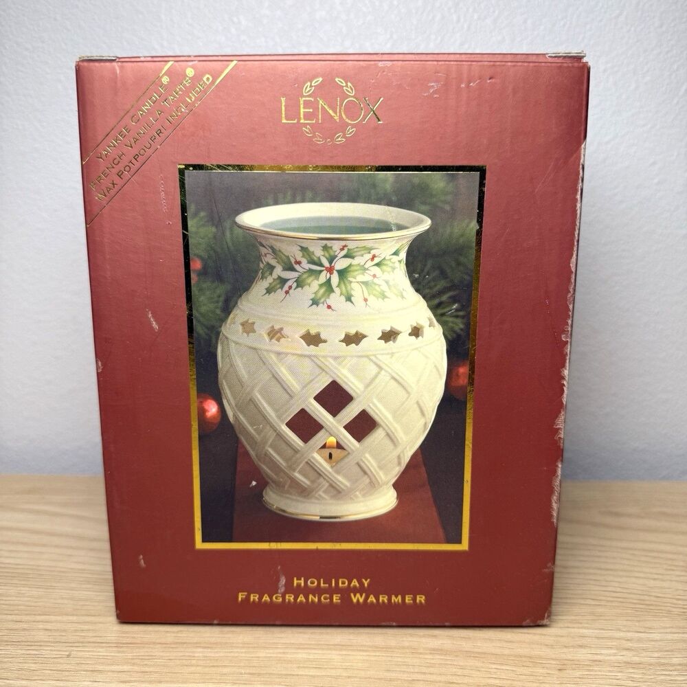 Lenox Fragrance Warmer With French Vanilla Tart Warmer Christmas In Box